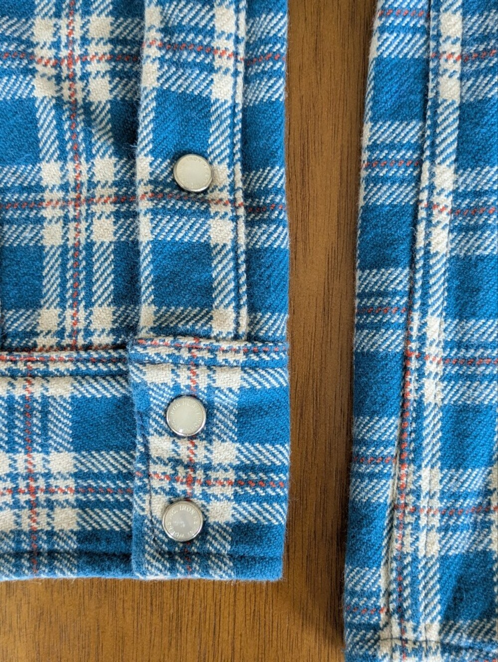Iron Heart Ultra Heavy Flannel Tartan Check Long Sleeve Western Shirt - Medium - Picture 4 of 6